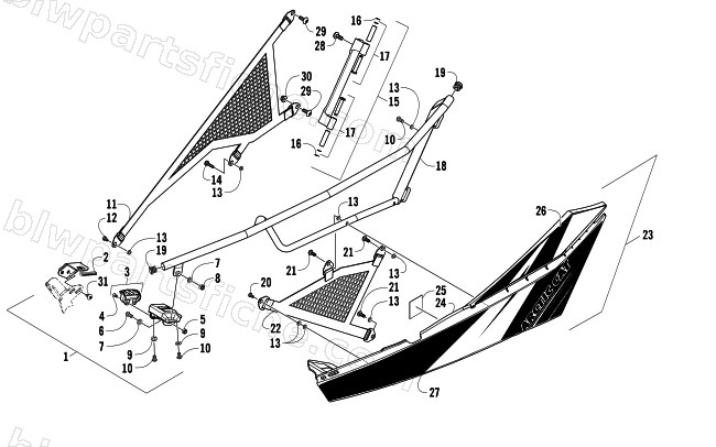DOOR ASSEMBLY diagram