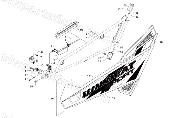 DOOR ASSEMBLY diagram