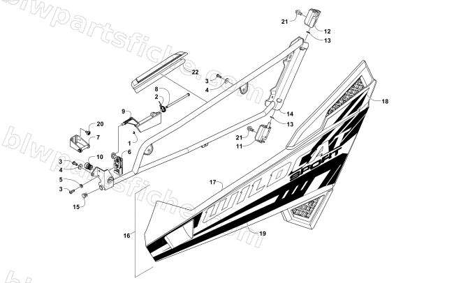 DOOR ASSEMBLY diagram
