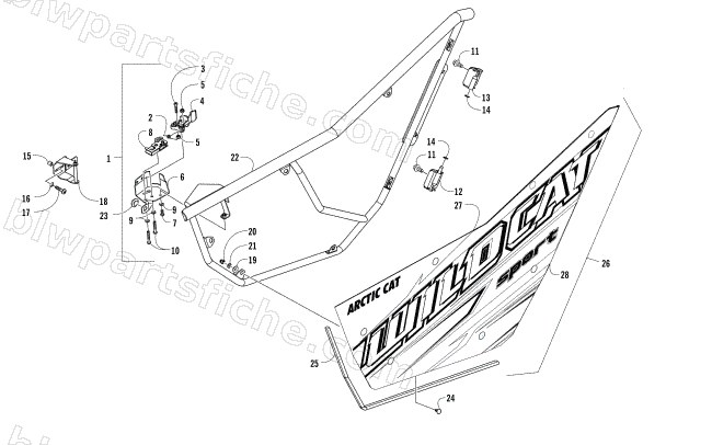 DOOR ASSEMBLY diagram