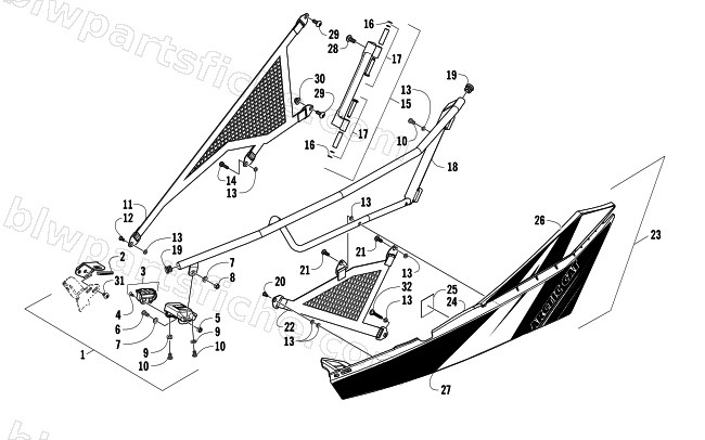 DOOR ASSEMBLY diagram