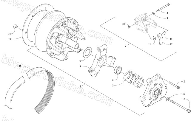 DRIVE CLUTCH diagram