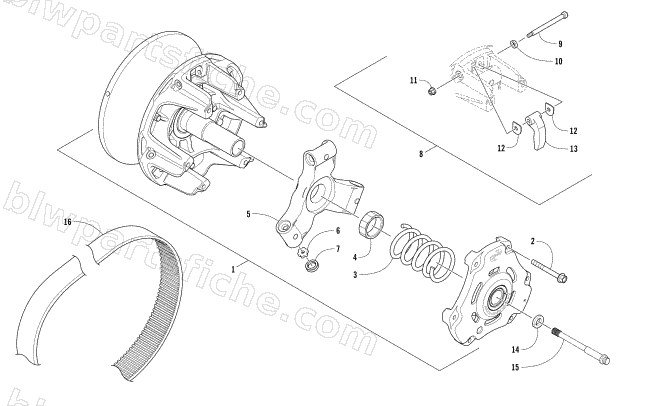 DRIVE CLUTCH diagram