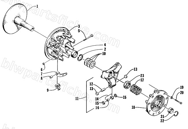 DRIVE CLUTCH diagram