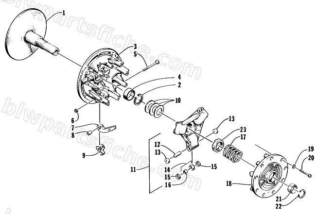 DRIVE CLUTCH diagram