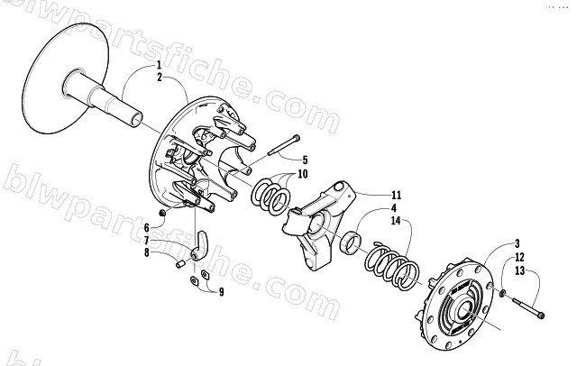 DRIVE CLUTCH diagram