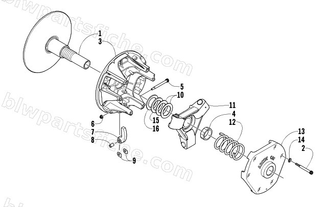 DRIVE CLUTCH diagram