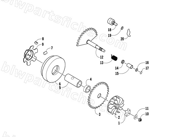 DRIVE CLUTCH ASSEMBLY diagram