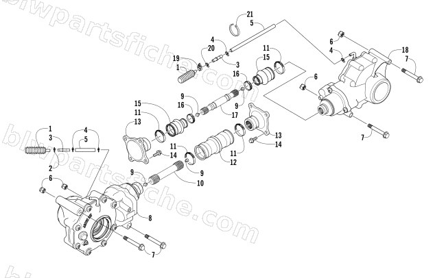 DRIVE TRAIN ASSEMBLY diagram