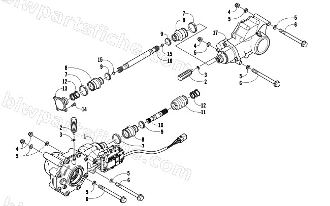 DRIVE TRAIN ASSEMBLY diagram