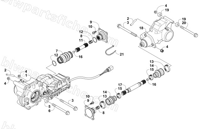 DRIVE TRAIN ASSEMBLY diagram