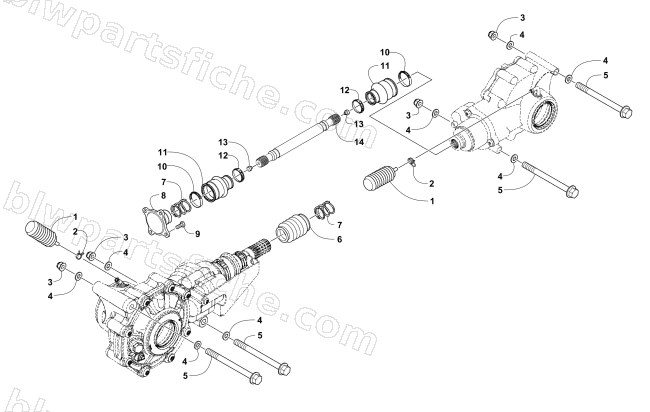 DRIVE TRAIN ASSEMBLY diagram
