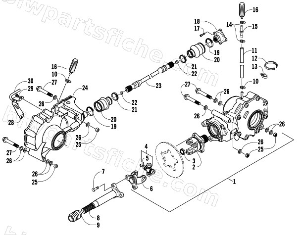 DRIVE TRAIN ASSEMBLY diagram