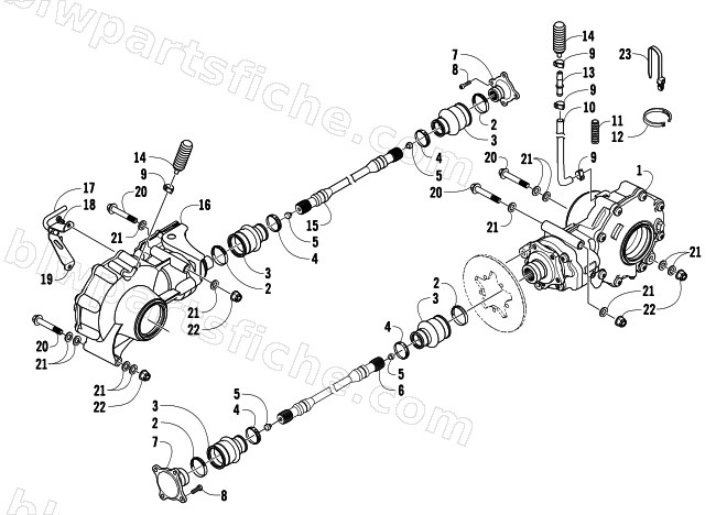 DRIVE TRAIN ASSEMBLY diagram