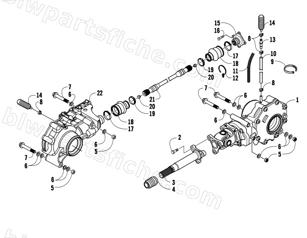 DRIVE TRAIN ASSEMBLY diagram