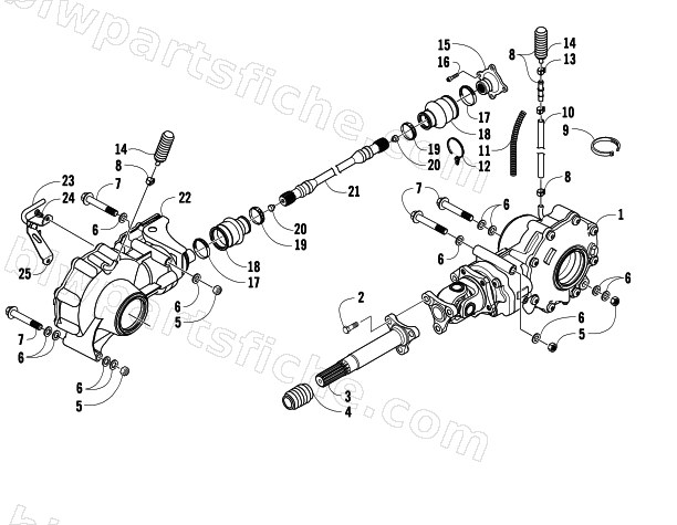DRIVE TRAIN ASSEMBLY diagram