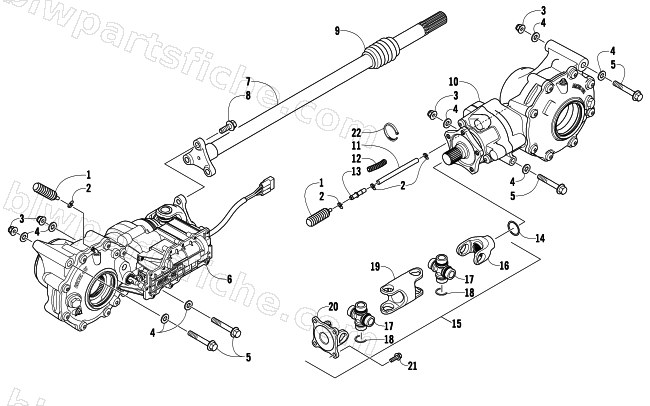 DRIVE TRAIN ASSEMBLY diagram