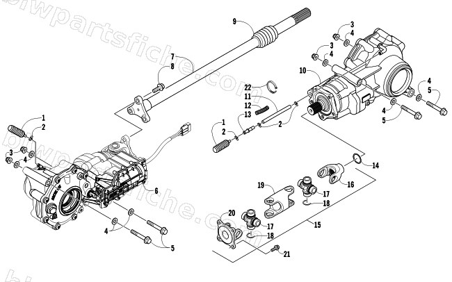 DRIVE TRAIN ASSEMBLY diagram