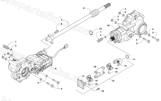 DRIVE TRAIN ASSEMBLY diagram