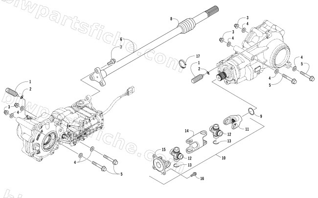 DRIVE TRAIN ASSEMBLY diagram