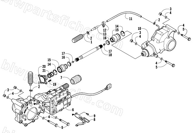 DRIVE TRAIN ASSEMBLY diagram