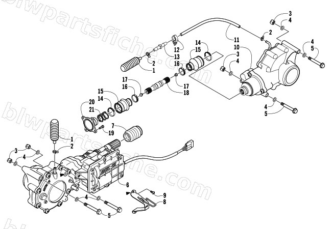 DRIVE TRAIN ASSEMBLY diagram