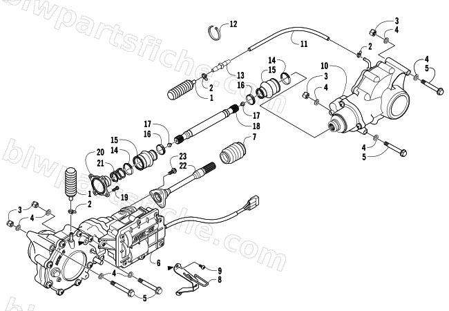 DRIVE TRAIN ASSEMBLY diagram