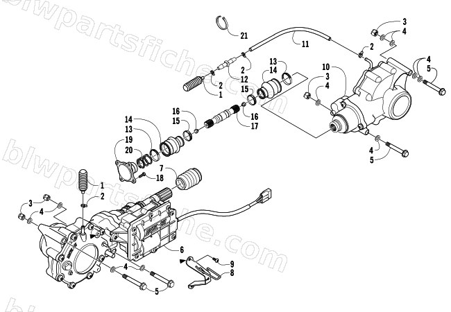 DRIVE TRAIN ASSEMBLY diagram