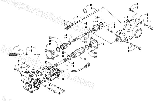 DRIVE TRAIN ASSEMBLY diagram