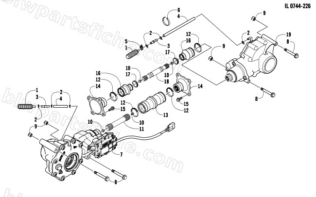 DRIVE TRAIN ASSEMBLY diagram