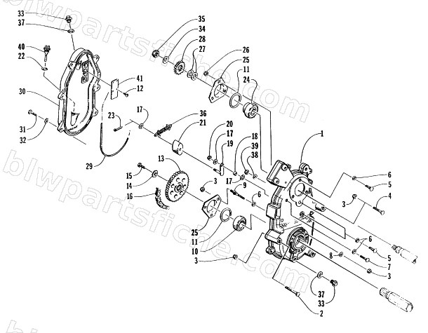 DRIVE/DROPCASE ASSEMBLY diagram