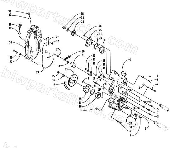 DRIVE/DROPCASE ASSEMBLY diagram