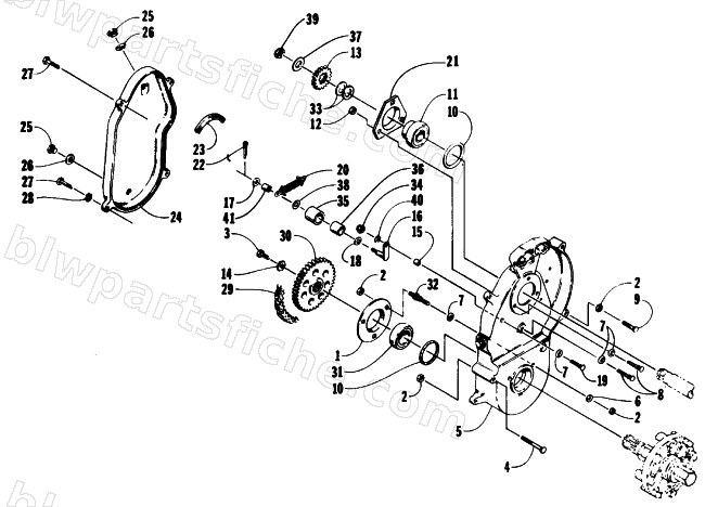 DRIVE/DROPCASE ASSEMBLY diagram