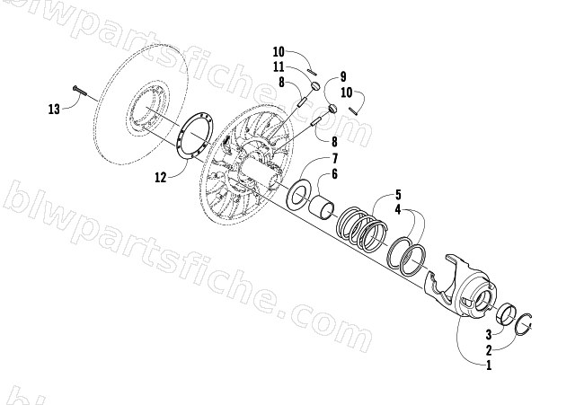 DRIVEN CLUTCH diagram