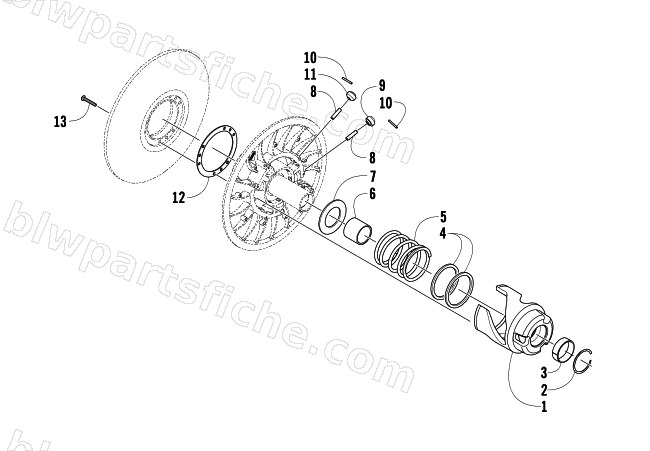 DRIVEN CLUTCH diagram