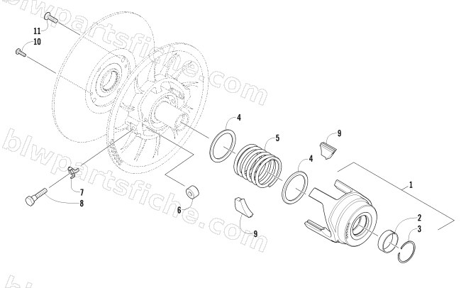 DRIVEN CLUTCH diagram