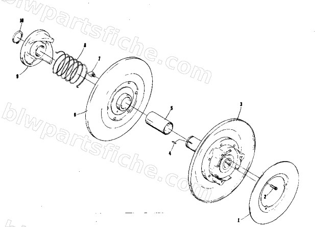 DRIVEN CLUTCH diagram