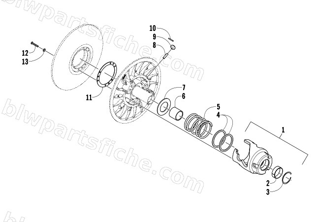 DRIVEN CLUTCH diagram