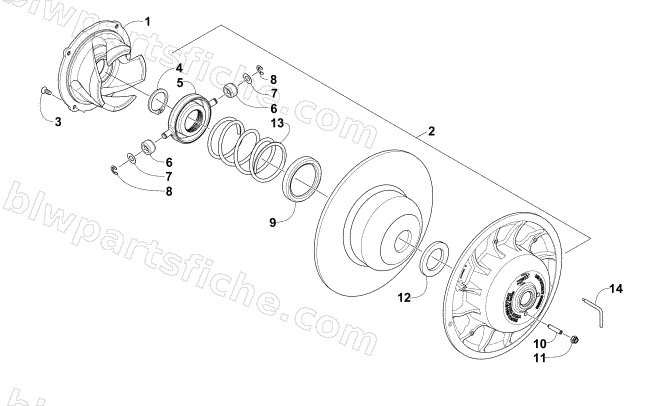 DRIVEN CLUTCH diagram