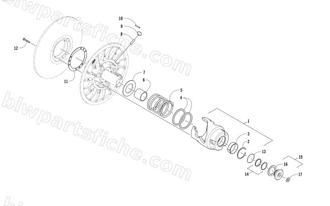 DRIVEN CLUTCH diagram