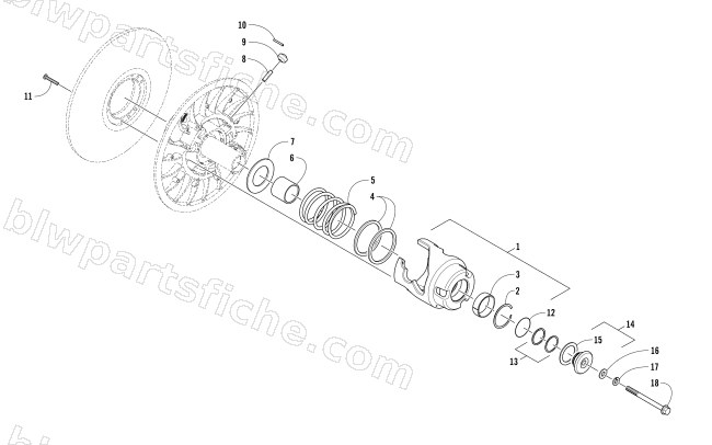 DRIVEN CLUTCH diagram