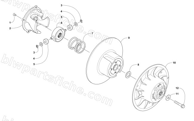 DRIVEN CLUTCH diagram