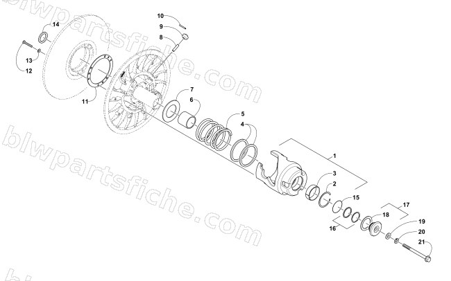 DRIVEN CLUTCH diagram