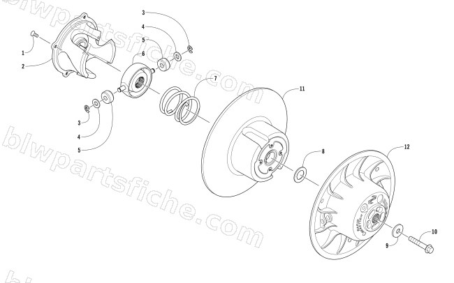 DRIVEN CLUTCH diagram