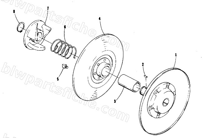 DRIVEN CLUTCH diagram