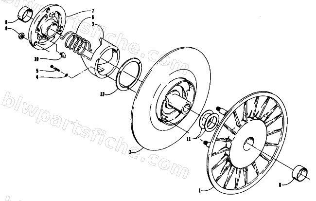 DRIVEN CLUTCH diagram