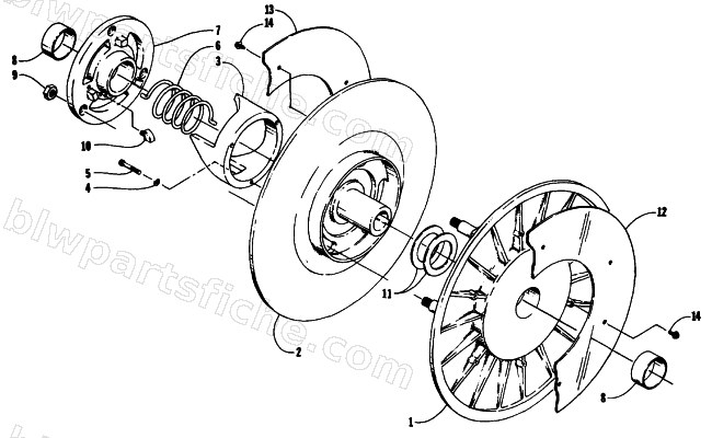 DRIVEN CLUTCH diagram