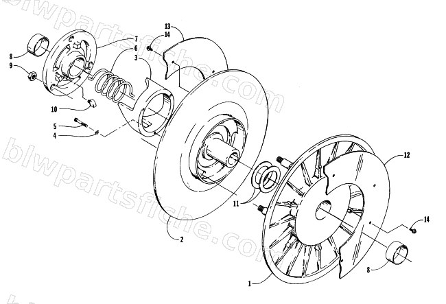 DRIVEN CLUTCH diagram