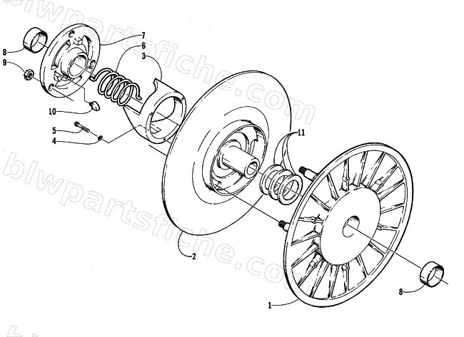 DRIVEN CLUTCH diagram