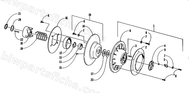 DRIVEN CLUTCH diagram
